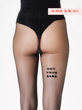 Not your Babe Statement Strumpfhose